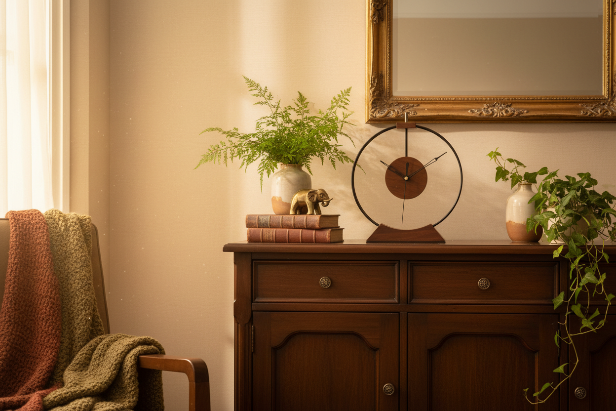 Living Room Mantel Display