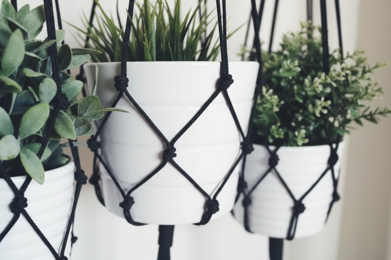 Macrame Knotting Close-up