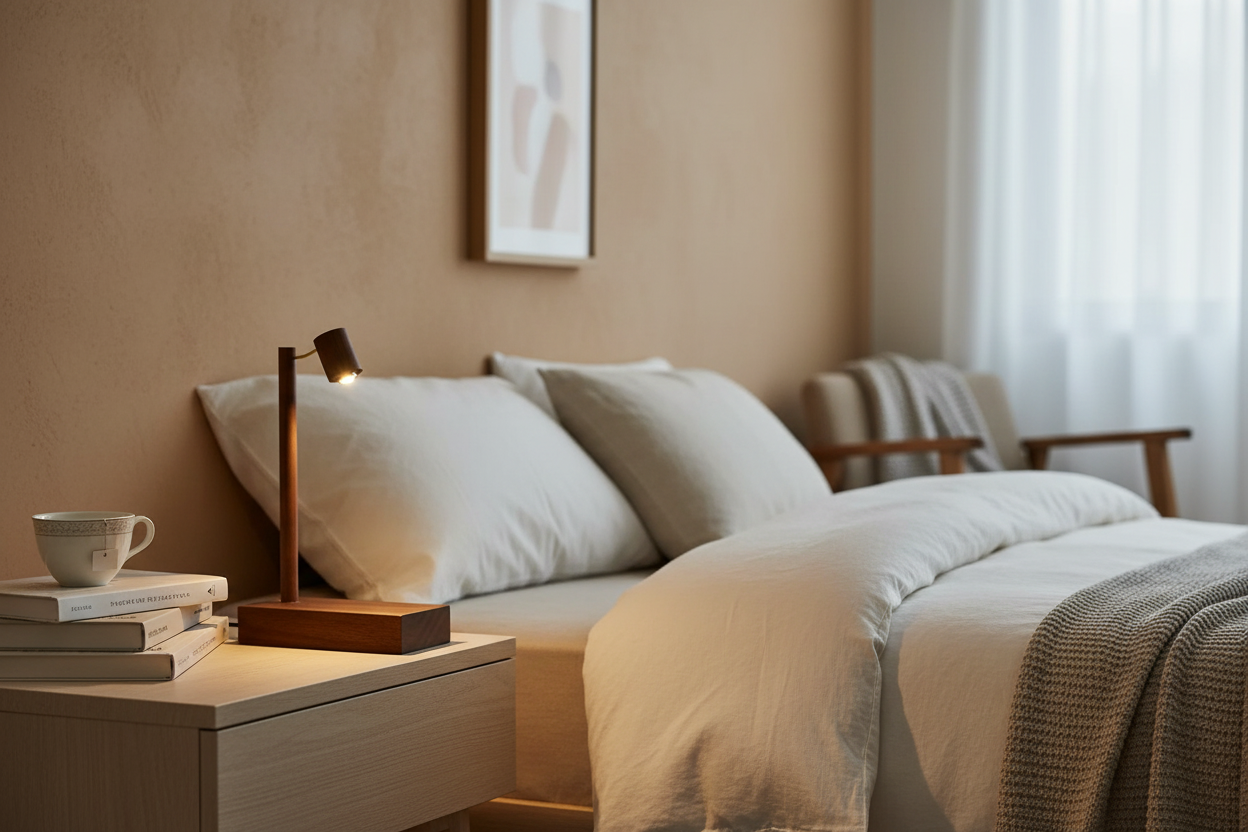 Peaceful Nightstand Styling