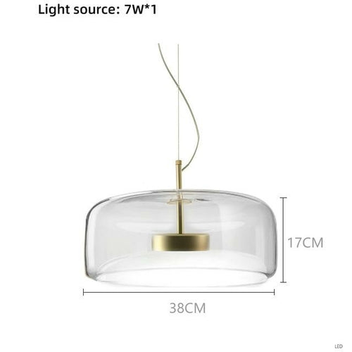 Nordic LED Pendant Light Luxury - Modern Restaurant Bar Lighting | Transparent