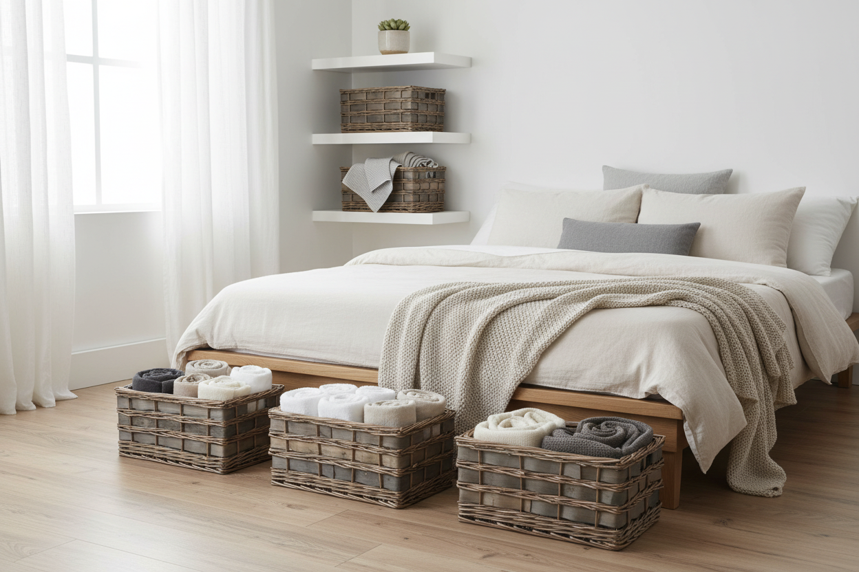 Scandinavian bedroom scene