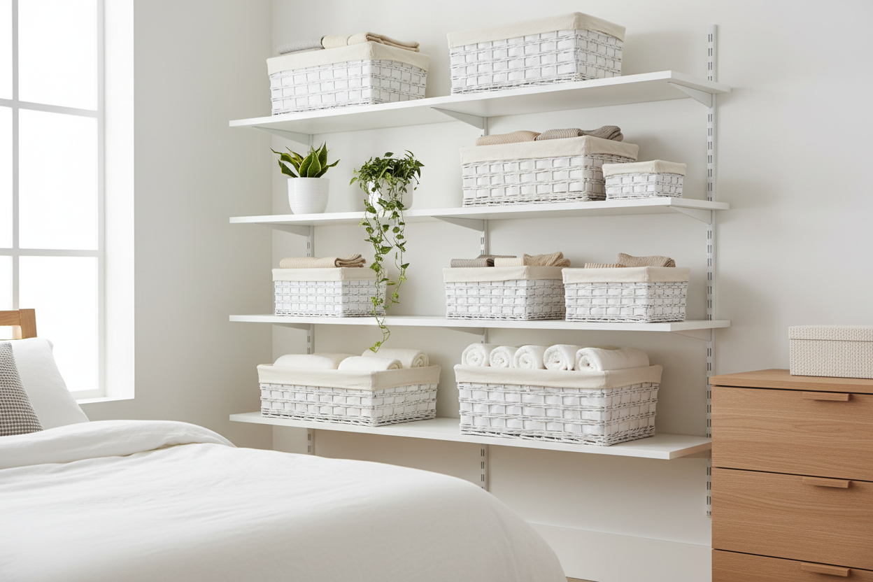 Scandinavian bedroom scene