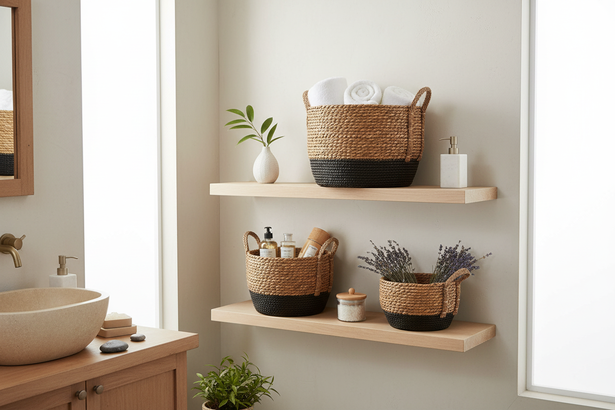 Spa Bathroom Organization