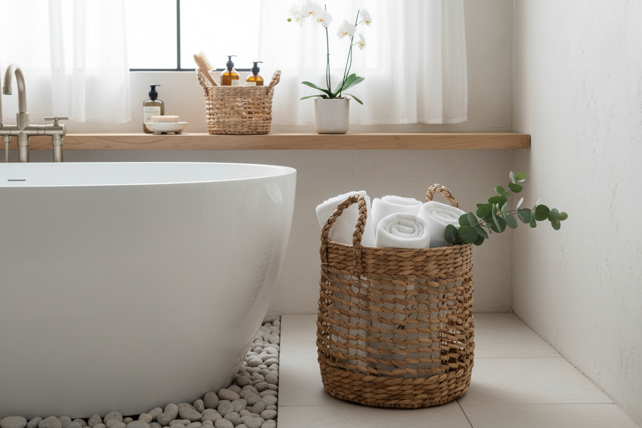 Spa Bathroom Organization