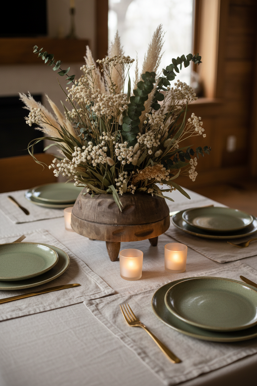 Vase as Dining Centerpiece